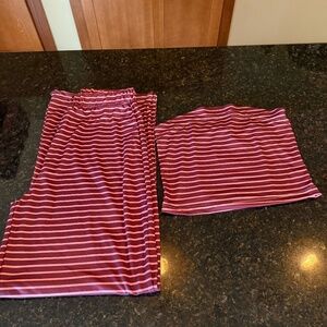 Strapless Crop Top and Pants Set